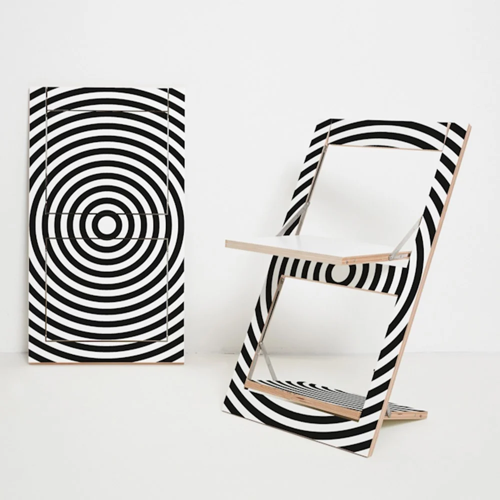 Sedia pieghevole Fläpps Op Art Circle