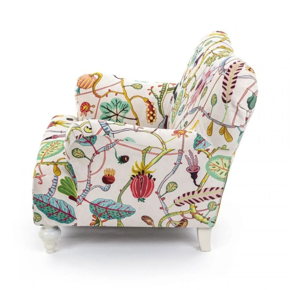 Seletti Botanical Diva poltrona imbottita disegnata da Marcantonio in due colori
