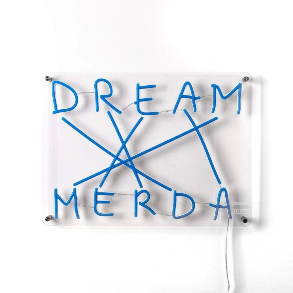 Seletti Dream Merda lampada da parete a LED disegnata da Nico Vascellari