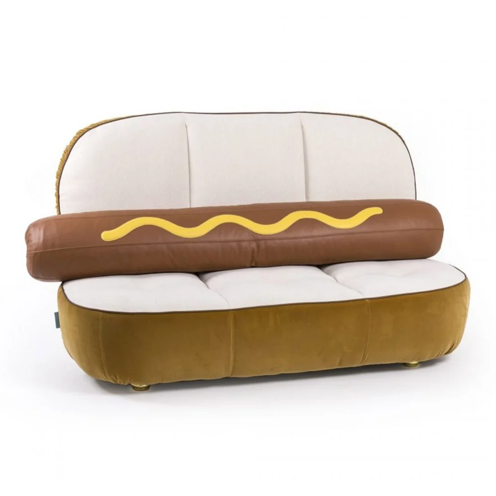 Seletti Hot Dog Sofa divano disponibile con cuscini o senza