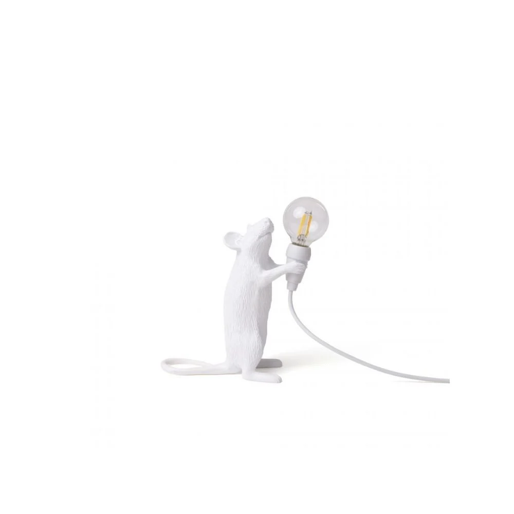 Seletti Mouse Lamp-Step Lampada da tavolo in resina disegnata da Marcantonio