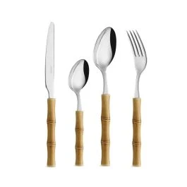 BAMBOO BEIGE SET POSATE 16 PEZZI