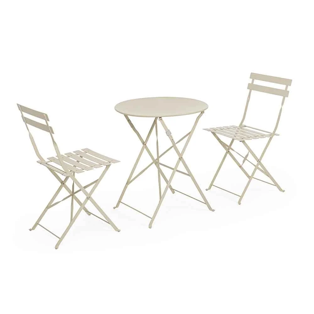 Set da giardino compreso di tavoli e sedie pieghevoli Austin