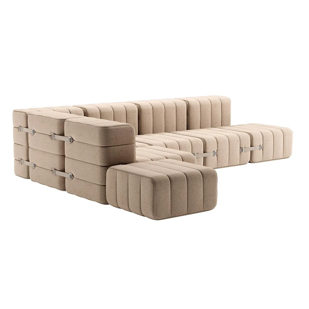 Set di 12 moduli Curt - Tessuto Dama