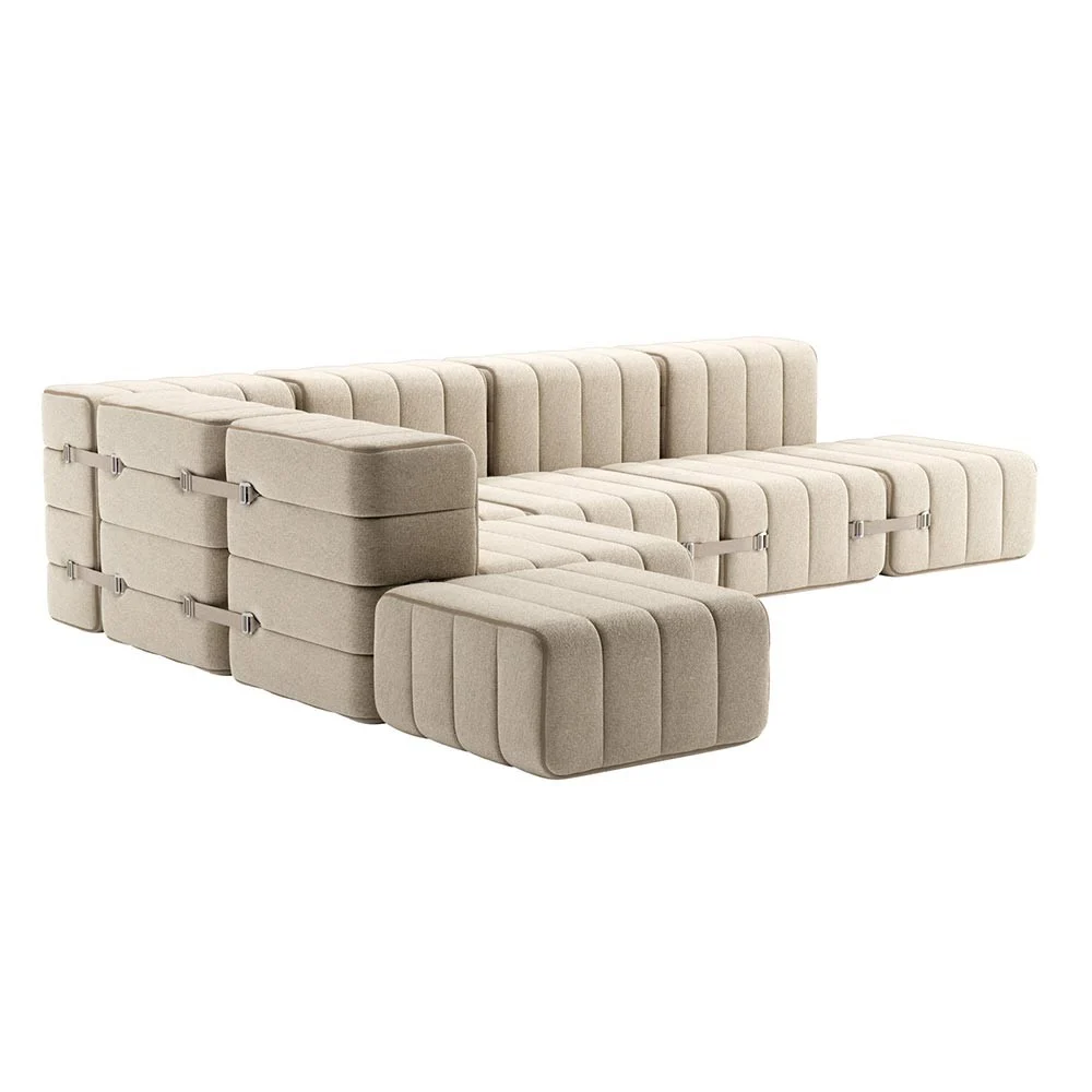 Set di 12 moduli Curt - Tessuto Jet
