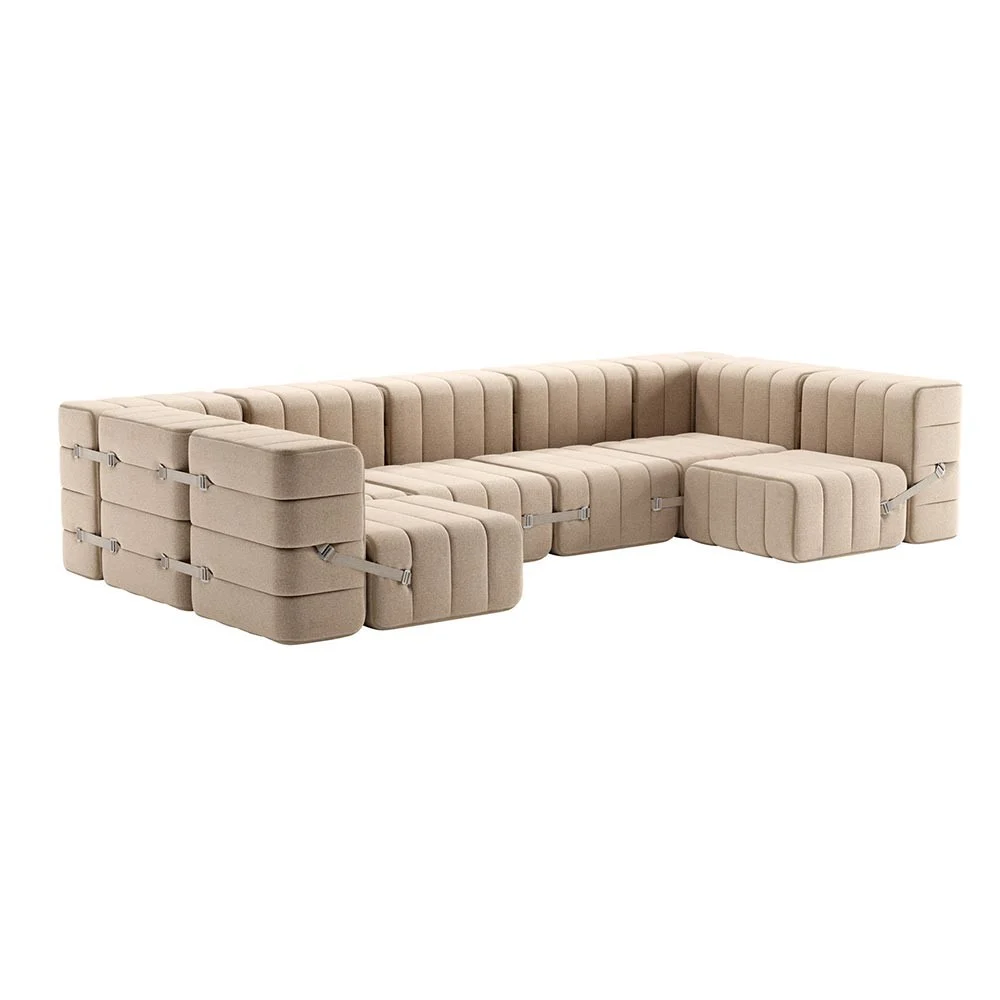 Set di 15 moduli Curt - Tessuto Dama