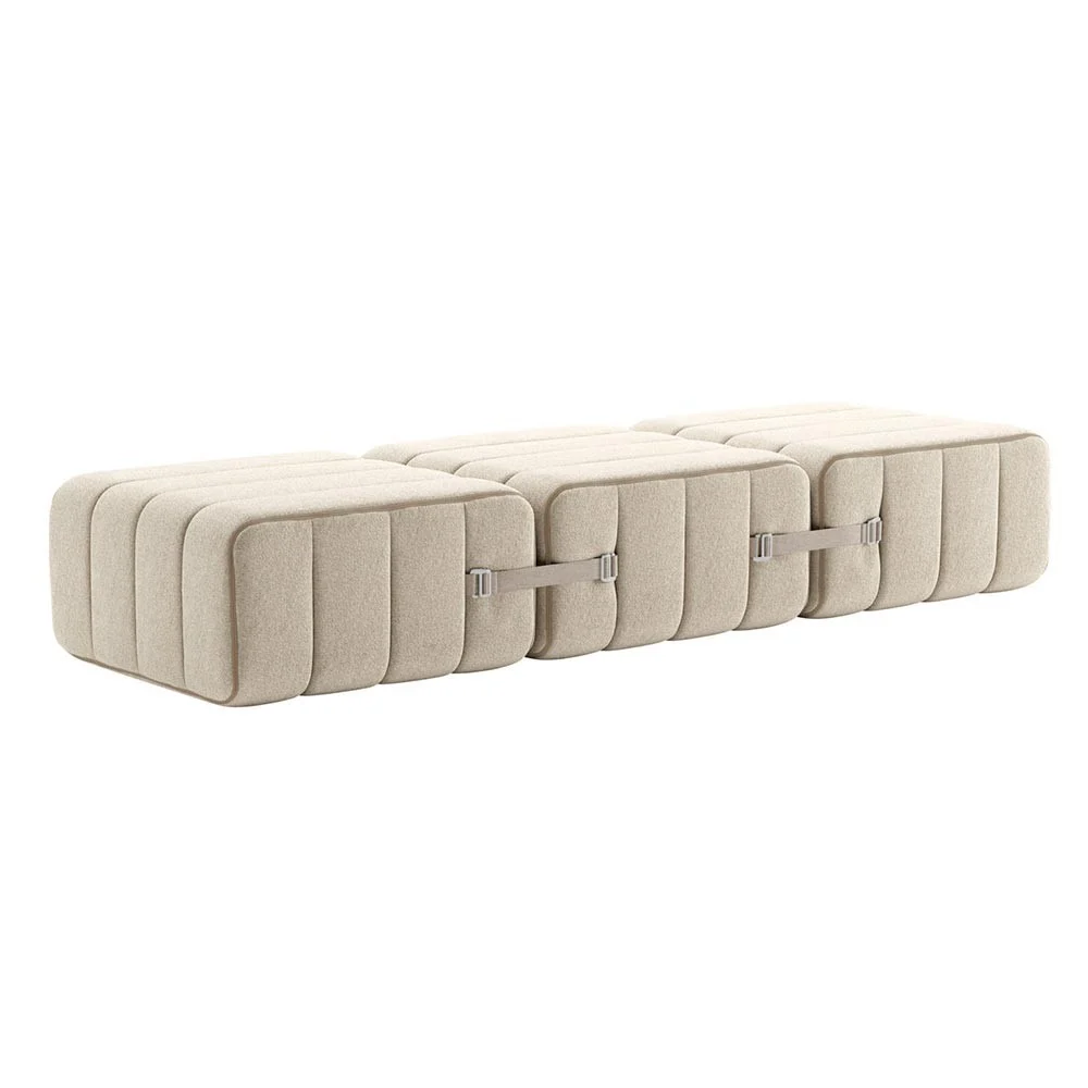 Set di 3 moduli Curt - Tessuto Jet