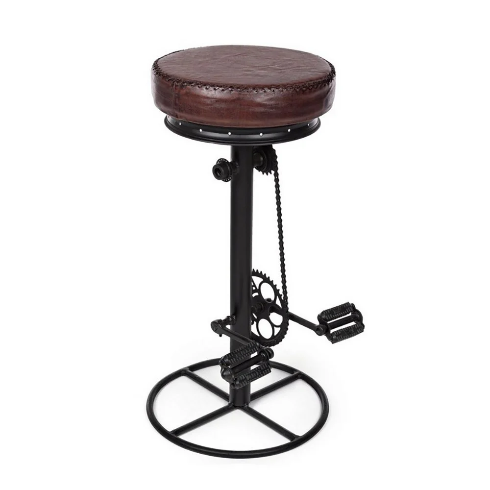Sgabello Cycle di Bizzotto con pedali in stile industrial