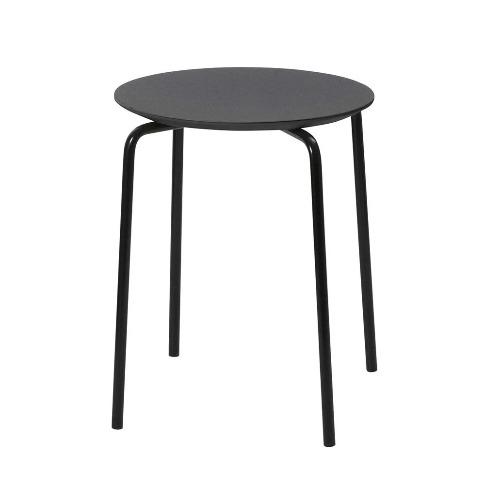 Sgabello Herman nero