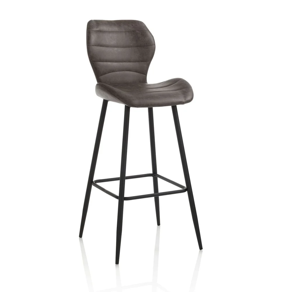 Sgabello Sandy realizzato con struttura in metallo e rivestito in similpelle