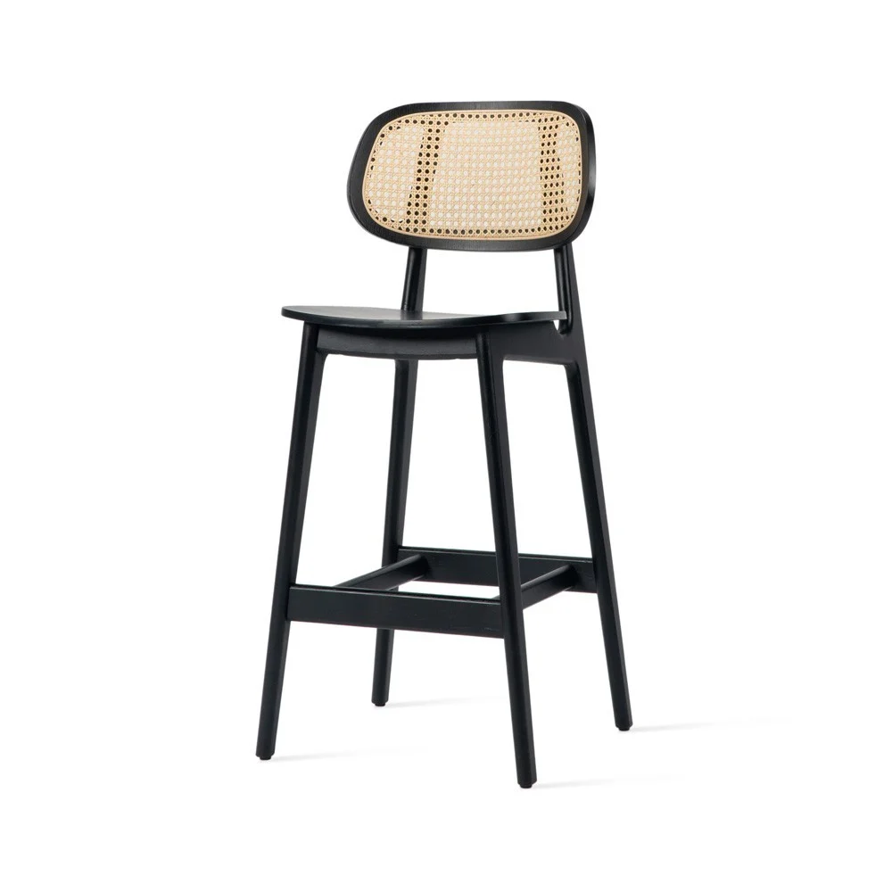 Sgabello Titus nero H100 cm