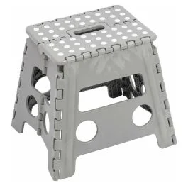 SGABELLO PIEGHEVOLE ALTO CLIC-CLAC GRIGIO