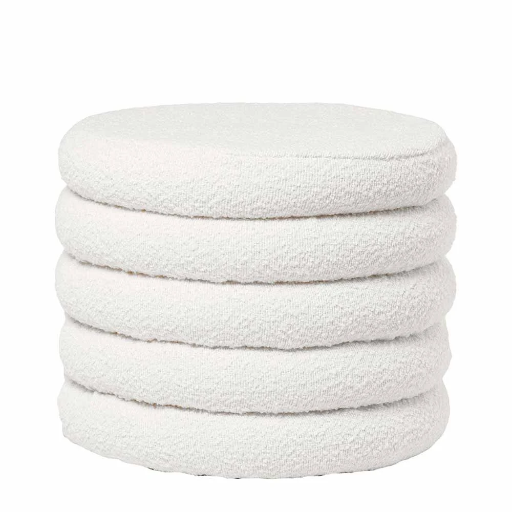 Somcasa pouf Harry in tessuto shearling in varie finiture