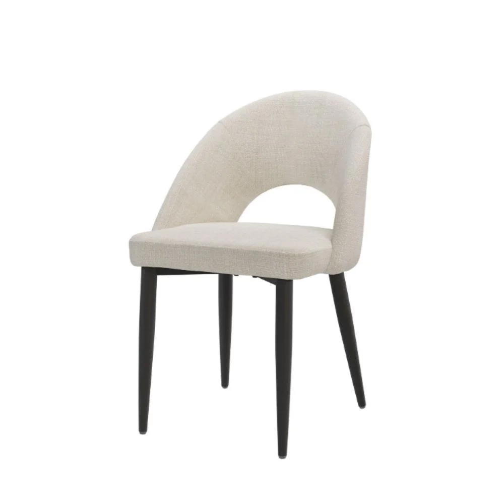 Somcasa Sedia Doris con schienale curvato ed imbottito