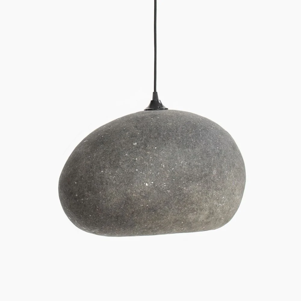 Sospensione Pebble grigio chiaro L