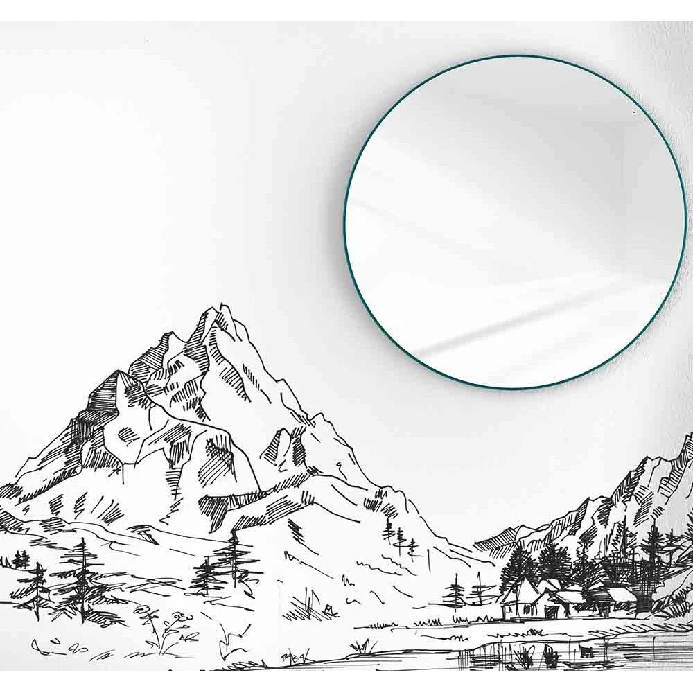 Specchio da parete Fullmoon di Minottiitalia disponibile in varie dimensioni e finiture