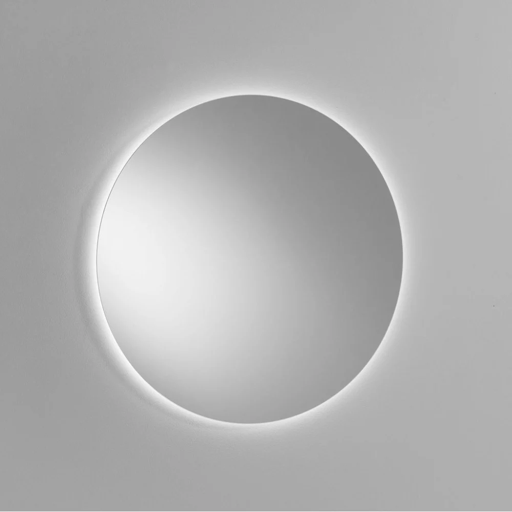 Specchio Rondo realizzato in Italia con struttura in Abs e luce a LED