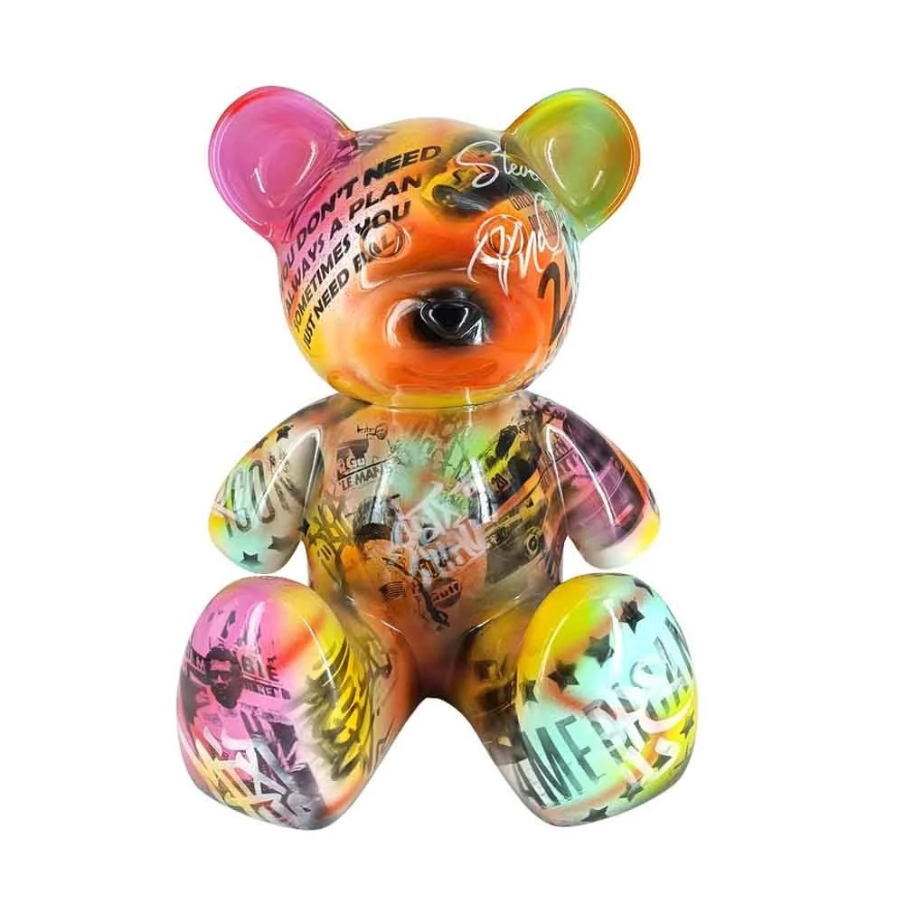 Sculture Orsetto Teddy dipinte a mano - Juliarte