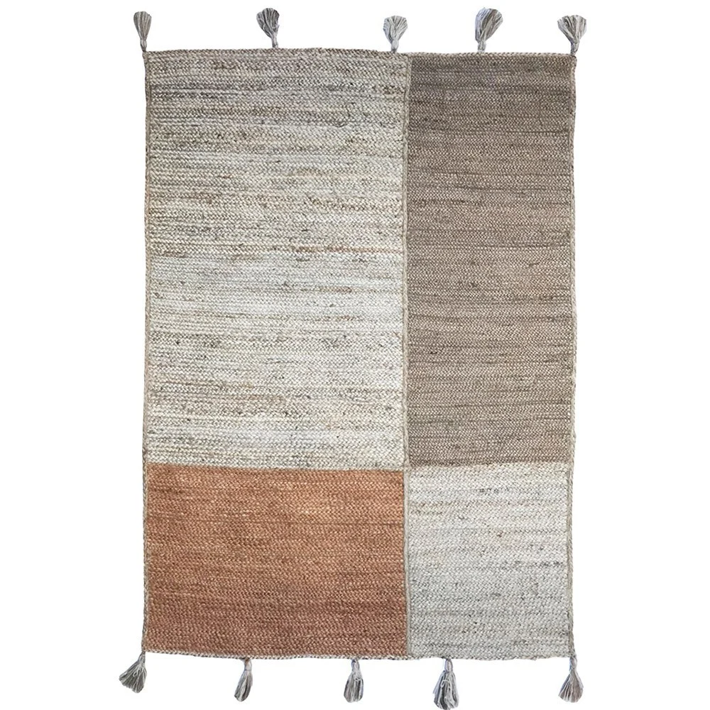 Tappeto Kriss taupe e oro