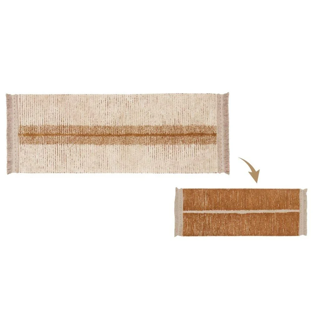 Tappeto lavabile reversibile Duetto Toffee Runner