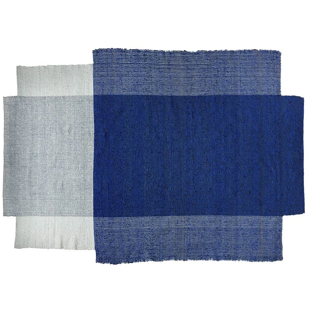 Tappeto Nobsa blu / menta / crema L