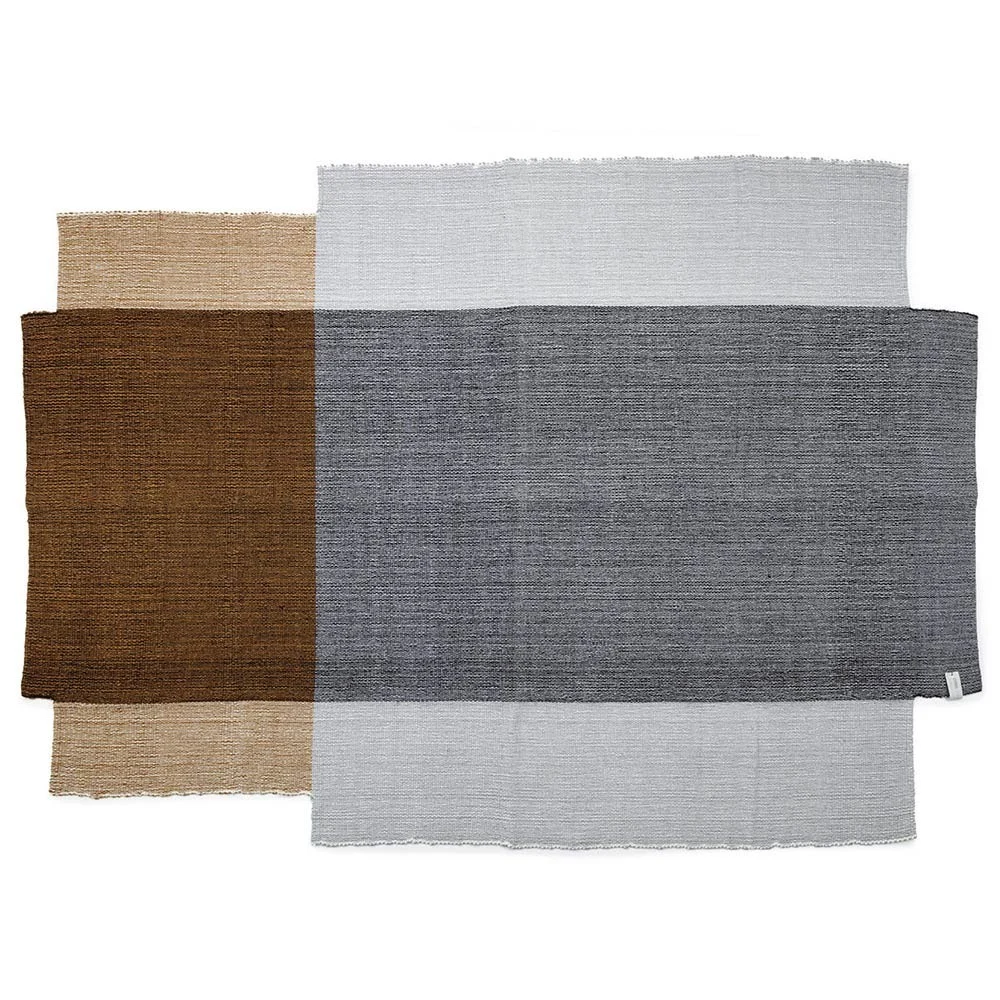 Tappeto Nobsa grigio / ocra / crema M