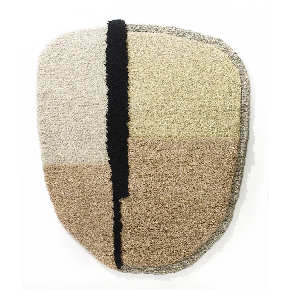 Tappeto Nudo L bianco / beige / rosa