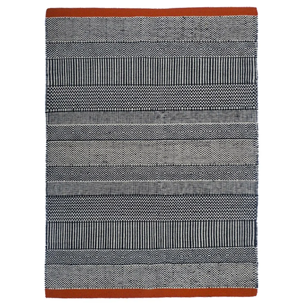 Tappeto Triptik nero e rosso