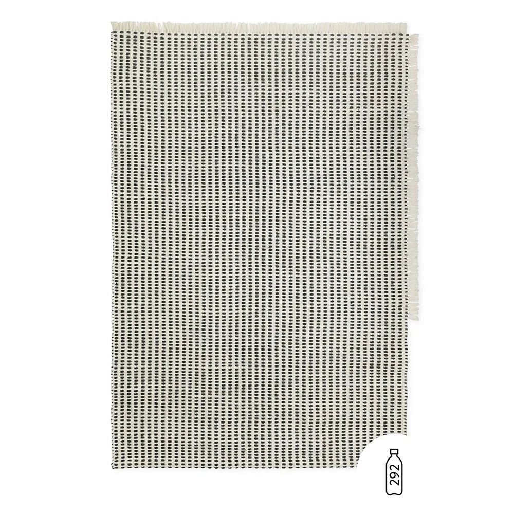 Tappeto Way bianco e blu 140 x 200 cm