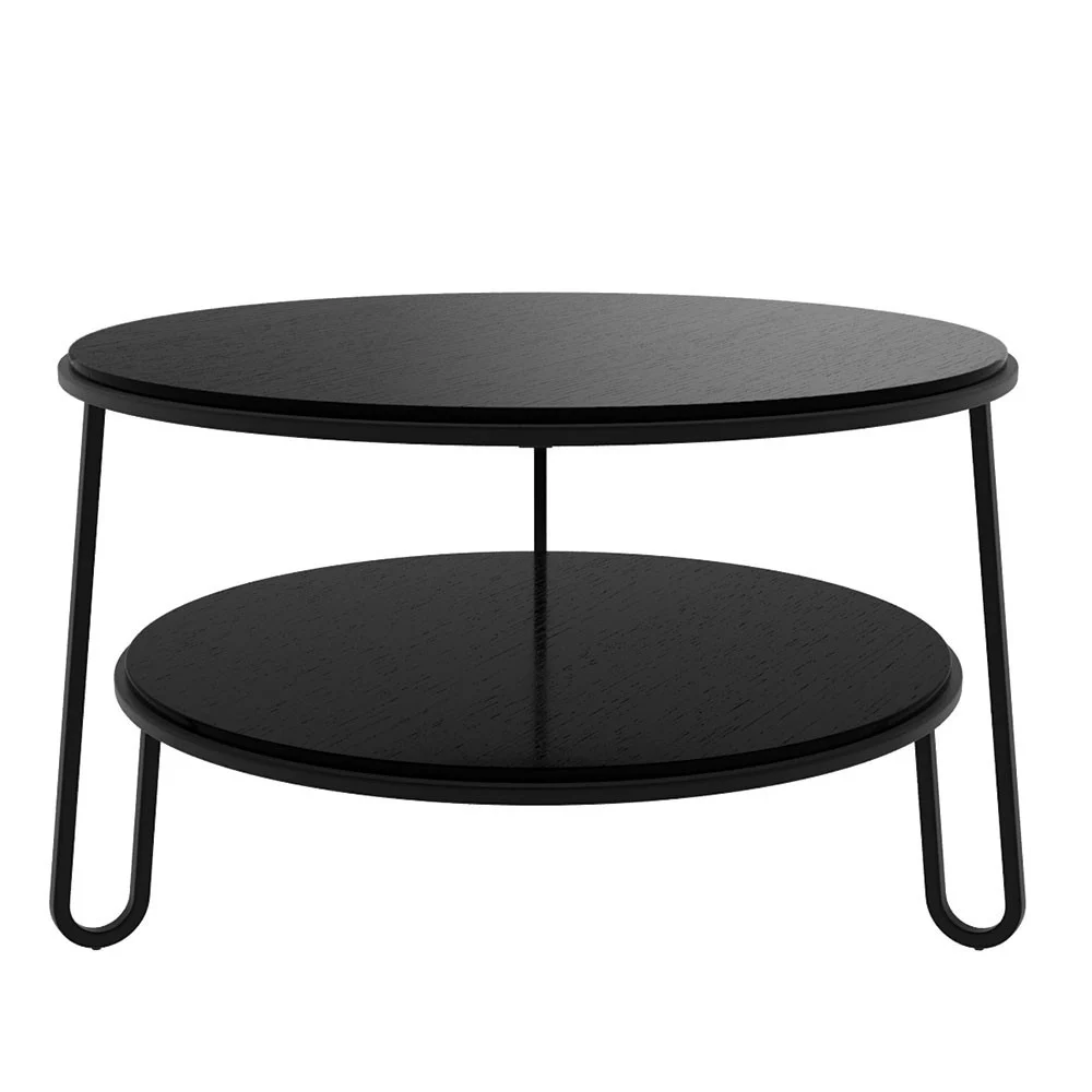Tavolino Eugénie 70 cm rovere tinto nero