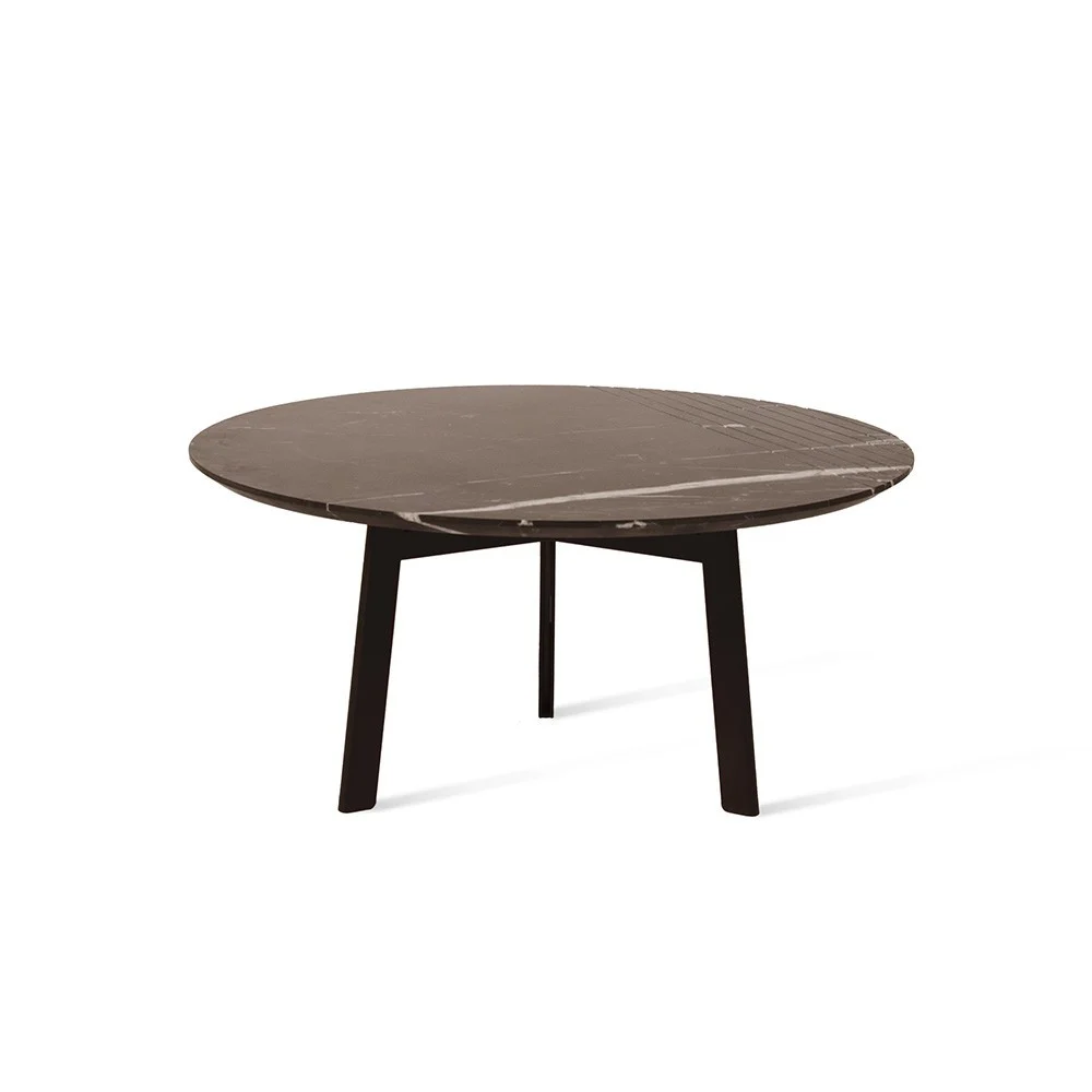 Tavolino Groove marmo nero M
