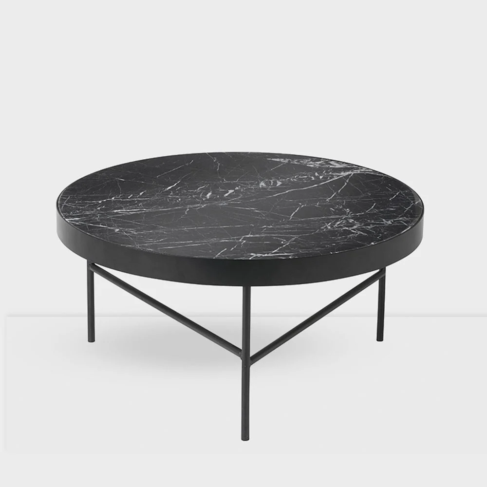 Tavolino in marmo nero L