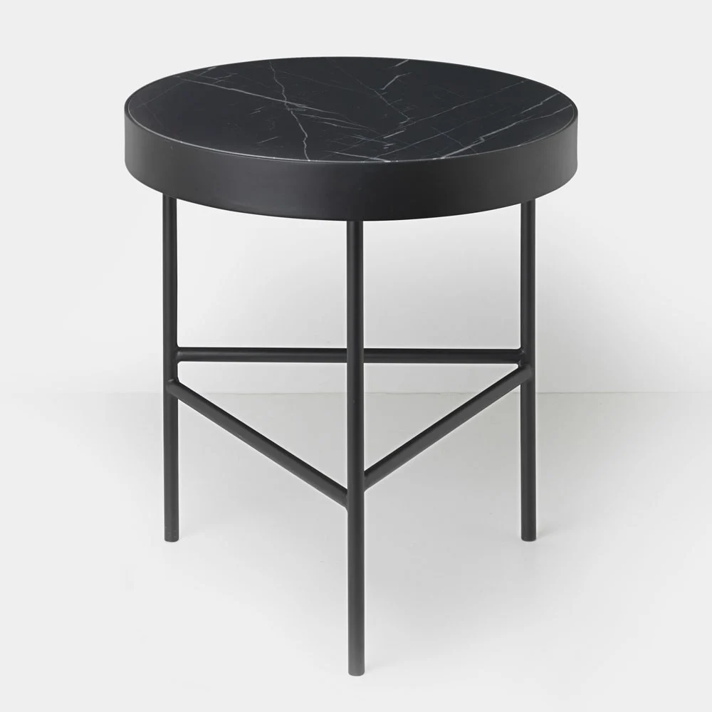 Tavolino in marmo nero marquina M