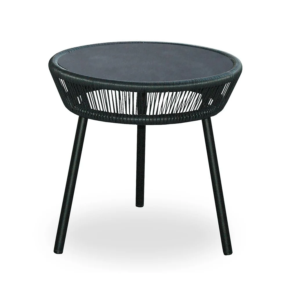 Tavolino laterale Loop nero