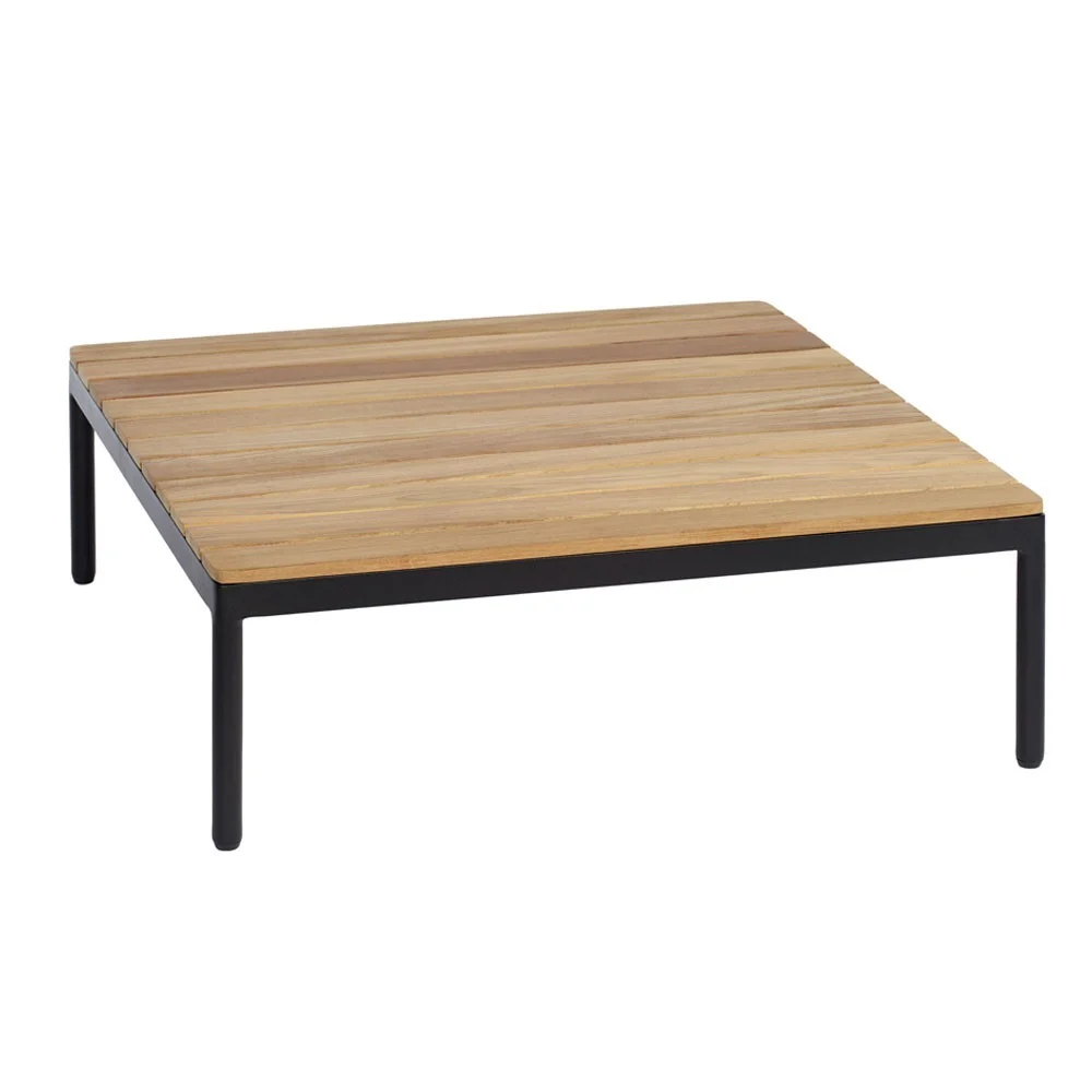 Tavolino Riad 74x74 cm in teak / antracite