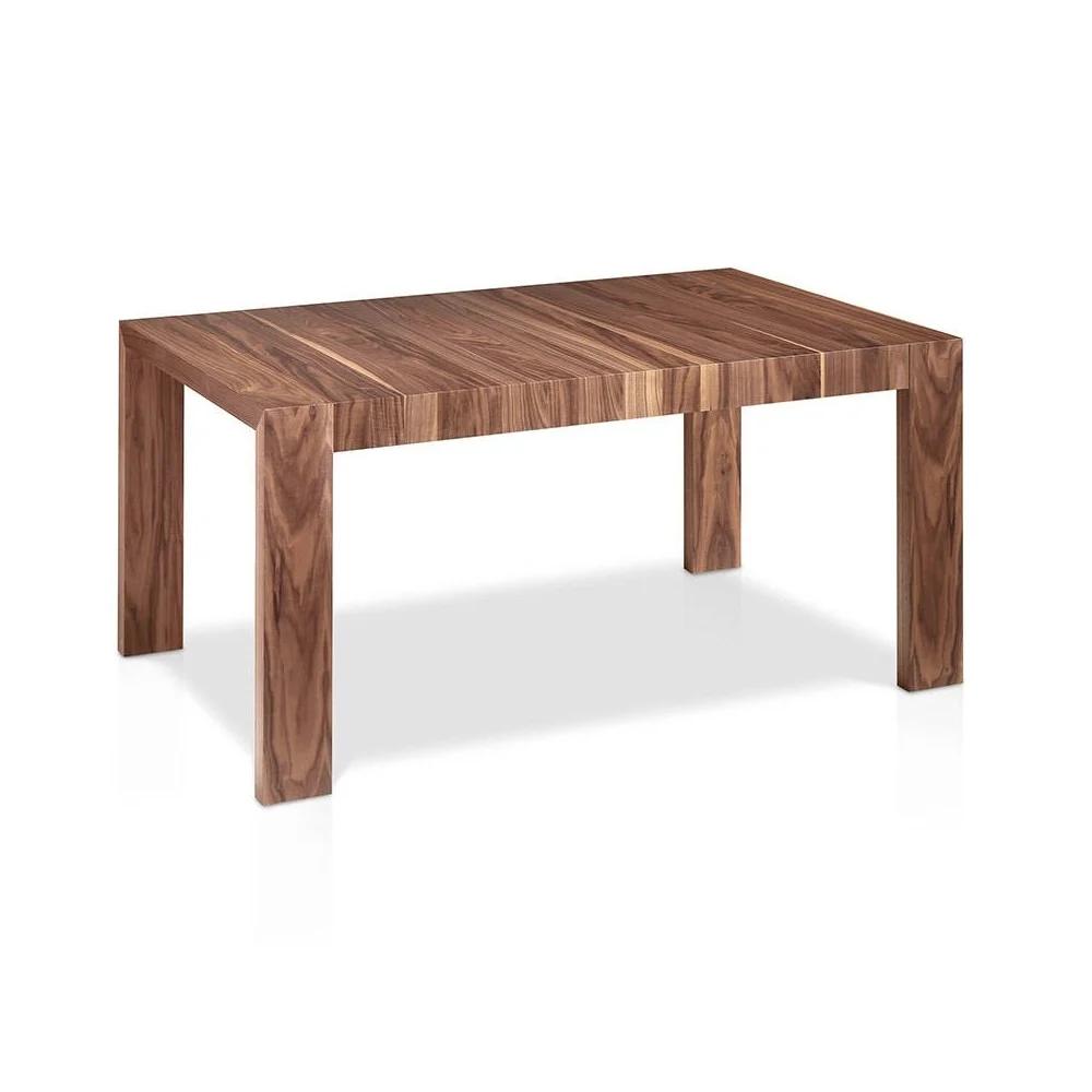 Tavolo allungabile 1012 Easy realizzato in legno massello impiallacciato con prolunghe pieghevoli