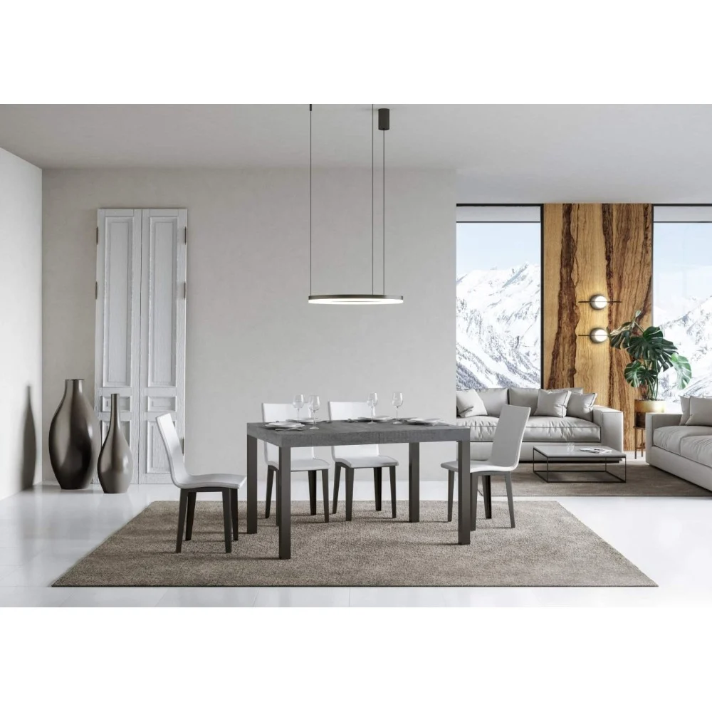 Tavolo allungabile Everyday di Itamoby realizzato con struttura in metallo e piano in microparticelle di legno