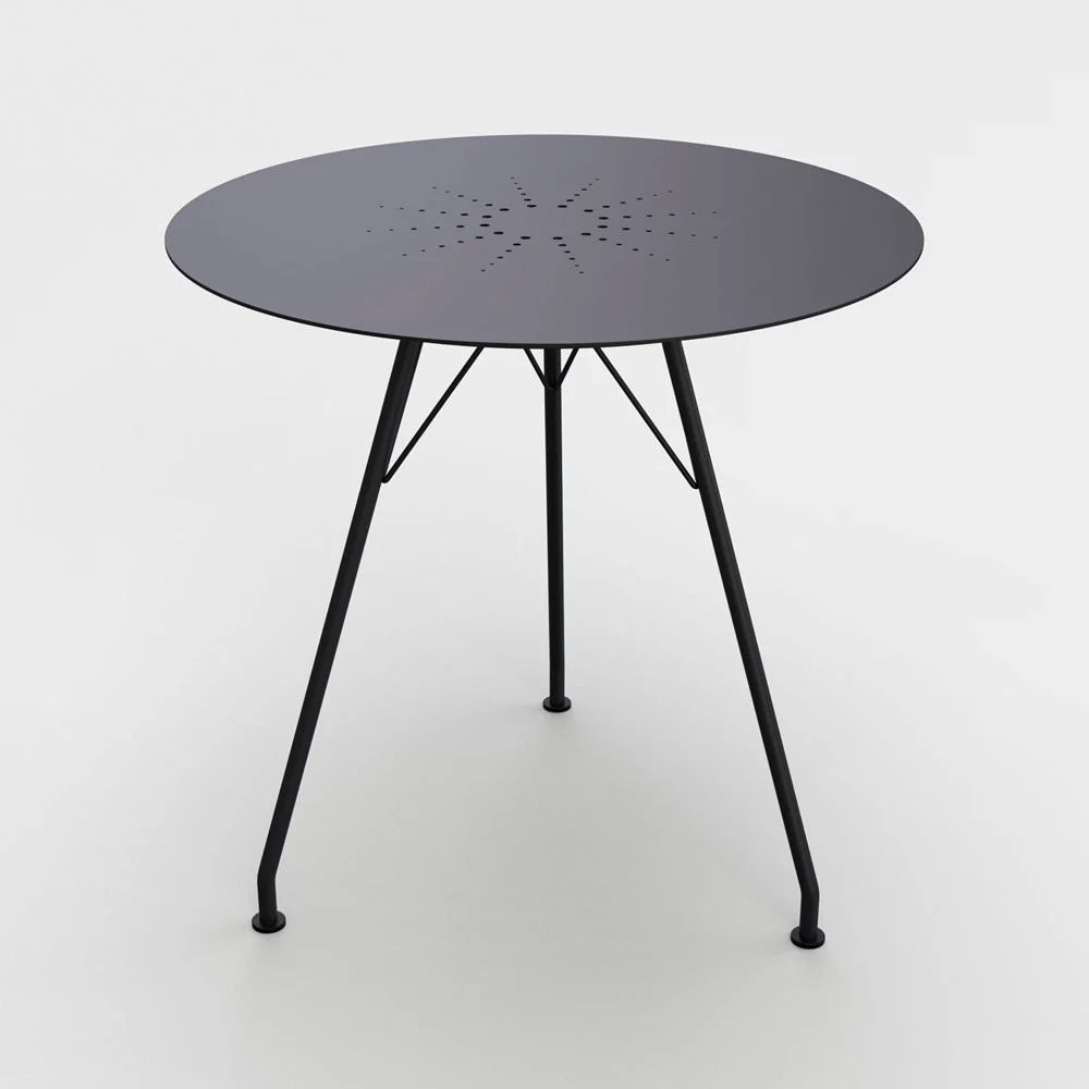 Tavolo Circum alluminio nero Ø74 cm