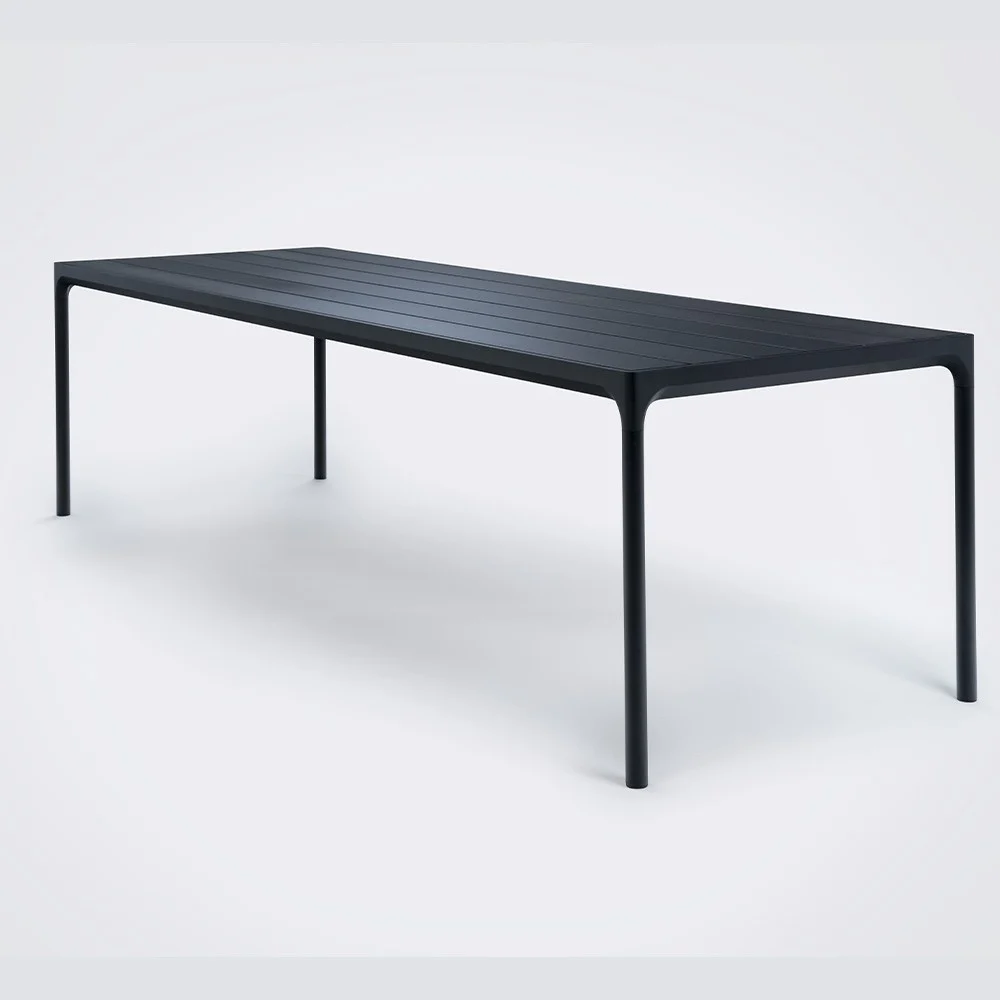 Tavolo da esterno Forno nero 90x270 cm