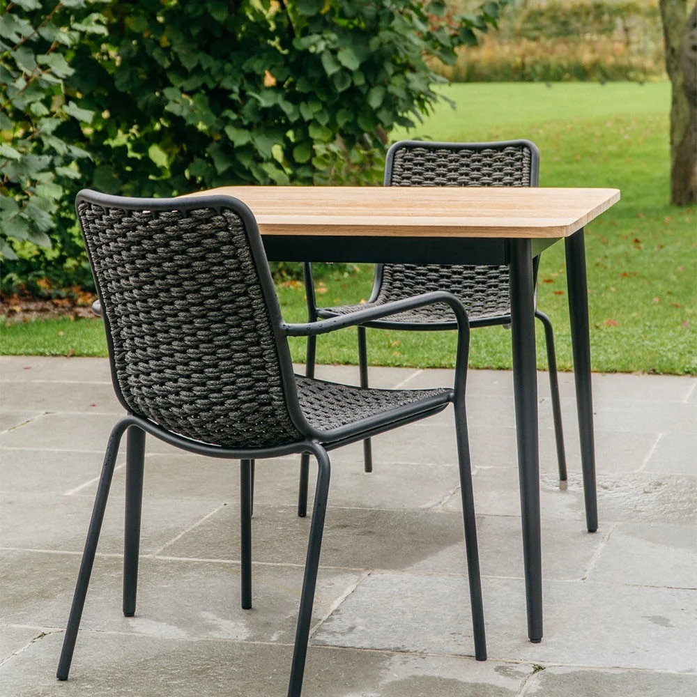 Tavolo da pranzo Max in teak 90x90 cm