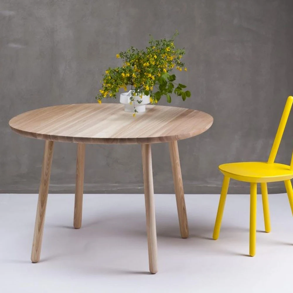 Tavolo da pranzo naïve frassino naturale Ø110cm