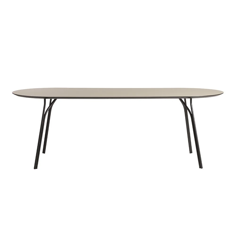 Tavolo da pranzo Tree 220 cm beige nero
