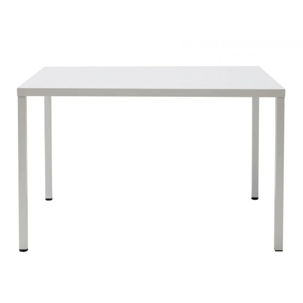 Tavolo fisso Summer Piano e gambe quadrate  in acciaio zincato e verniciato con polvere poliestere