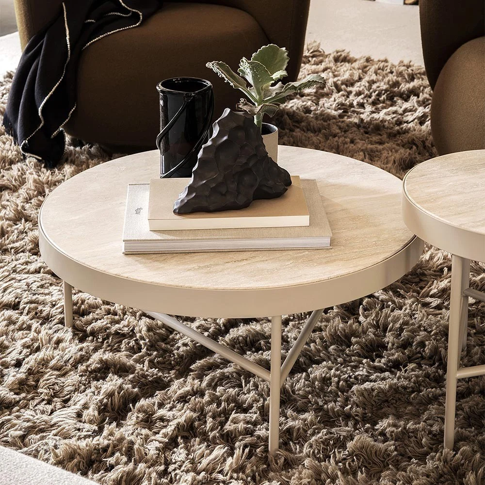 Tavolo in travertino L cashmere