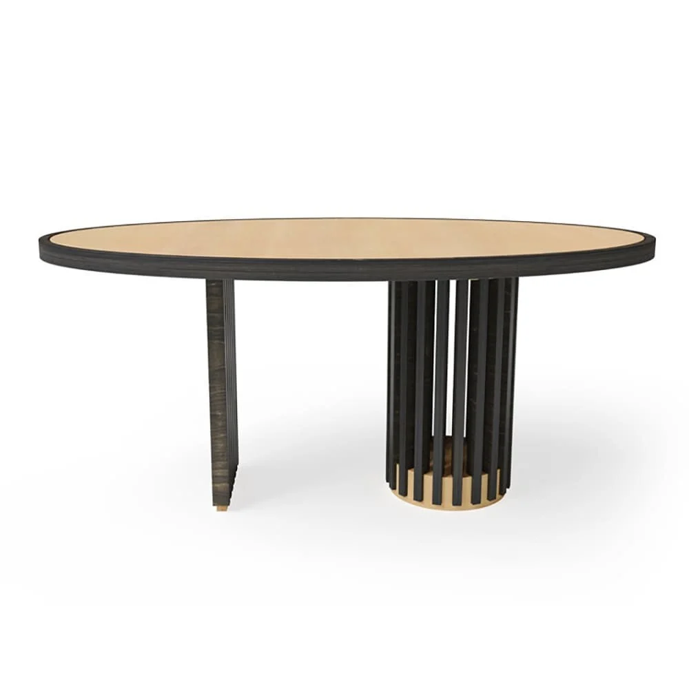Tavolo ovale Aalto di Laengsel realizzato in legno di betullo