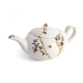 KINTSUGI TEIERA IN PORCELLANA E ORO
