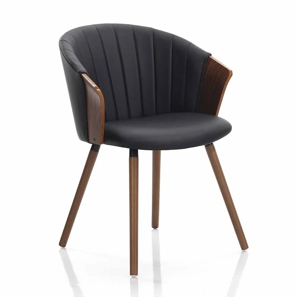 Tomasucci Bryan Dark Wood in multistrato curvato