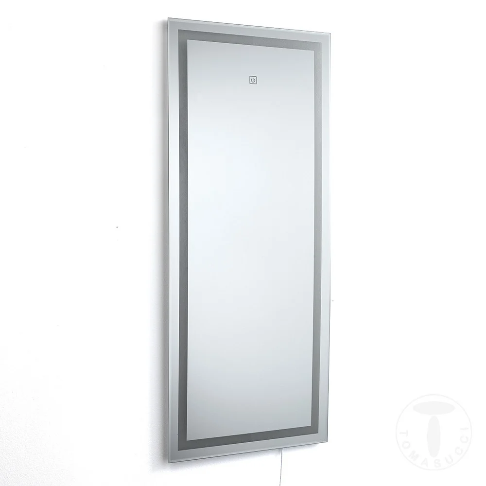 Tomasucci Line specchio da parete con led integrato e accensione touch