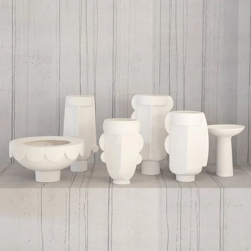 Vasi in ceramica Scacco Matto Collection Adriani e Rossi