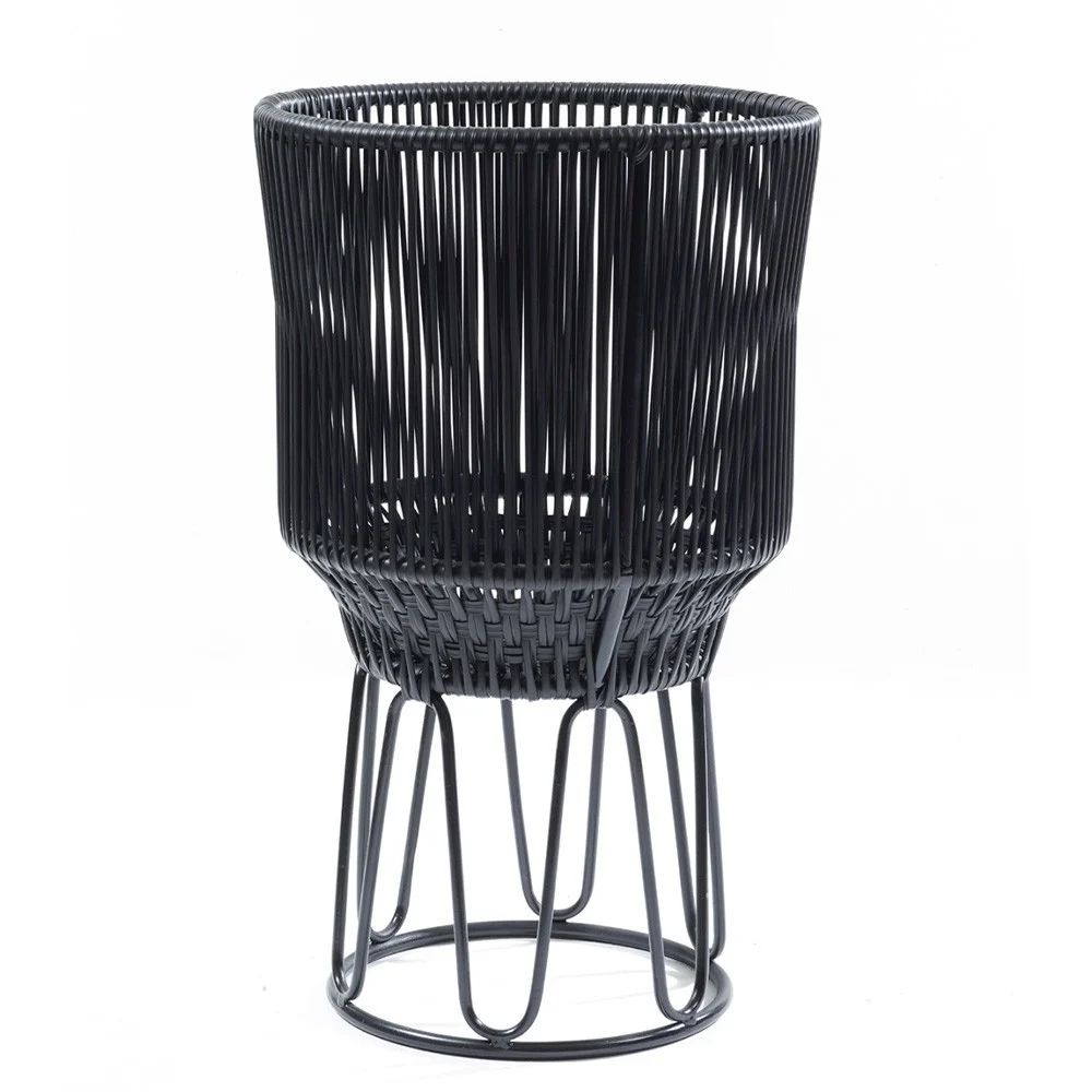 Vaso da fiori Circo 2 nero opaco e nero